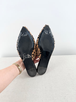 Jenni Kayne pony hair mule cheetah, 37