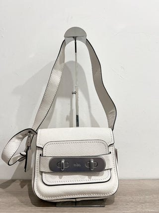 Coach swagger pebbled leather shoulder bag