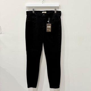 L'Agence Cotton Blend 5 Pocket Mid Rise Skinny Jeans Black Women's Size 29