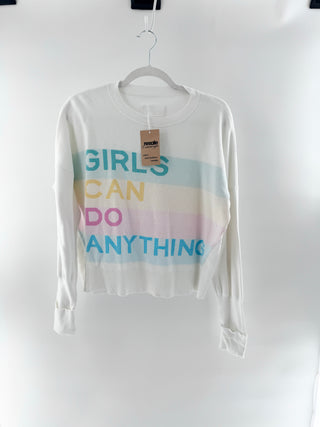 Zadig & Voltaire 100% cotton sweater girls can do anything, S
