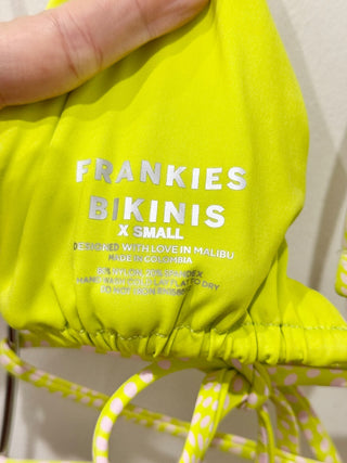 Frankies bikinis 3 piece set: rash guard and bikini set, XS