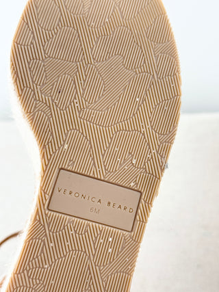 Veronica Beard suede and raffia platform sandals, 6
