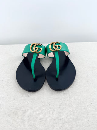 Gucci GG marmont thong sandals, 36