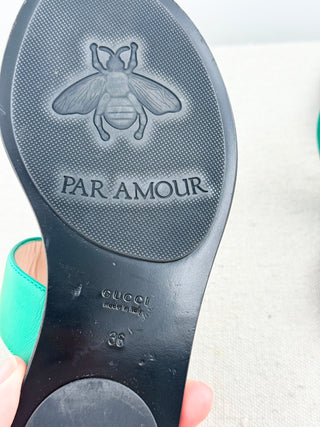 Gucci GG marmont thong sandals, 36
