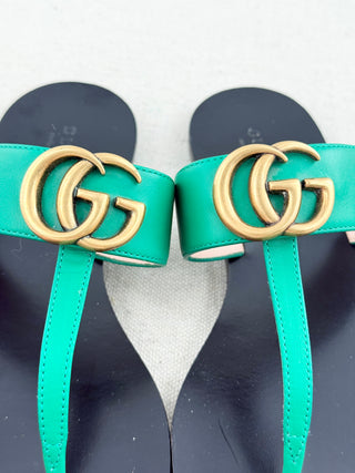 Gucci GG marmont thong sandals, 36