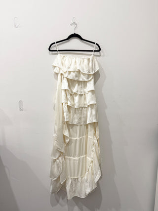 WeWoreWhat tiered ruffled maxi dress, XS