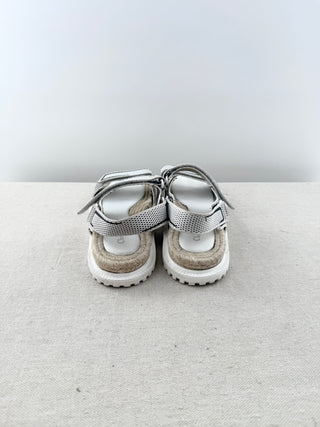 Dior Act sandals technical fabric and raffia, 39