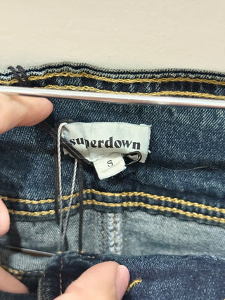 Superdown mini denim skirt, S