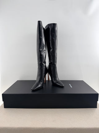 Saint Laurent justify 105 leather boots, 37