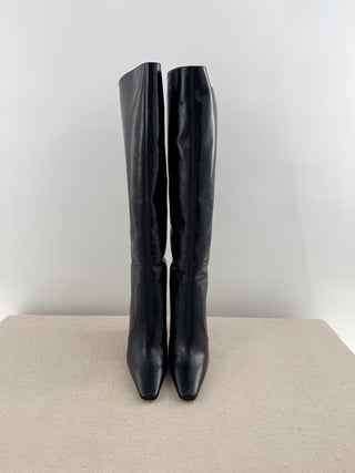 Saint Laurent justify 105 leather boots, 37