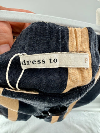 Dress To Estampa Aura Striped Linen Blend Set, Petite / 38