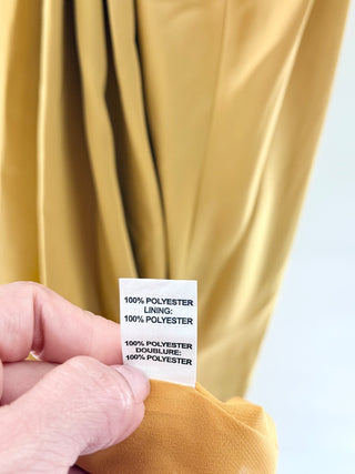 NWT Ramy Brook Exclusive Madison Long Sleeve Cutout Maxi Dress Honey Women's 8