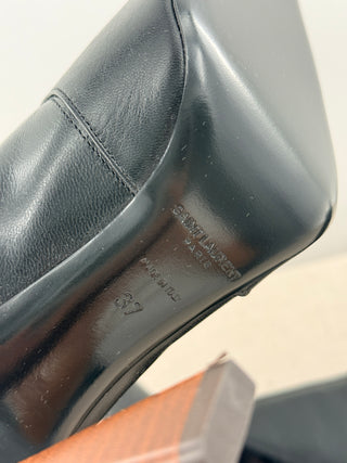 Saint Laurent justify 105 leather boots, 37
