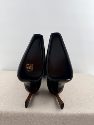 Saint Laurent justify 105 leather boots, 37