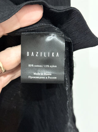 Bazilika crinkle cotton pajama style oversized suit, XS