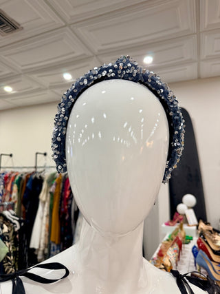 Lele Sadoughi velvet sequin headband