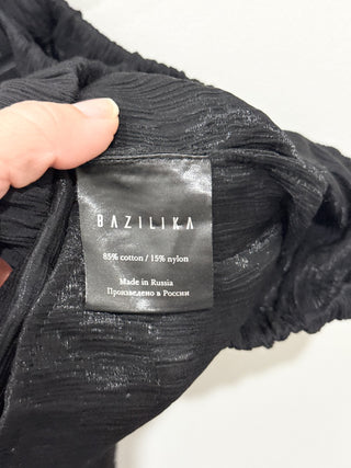 Bazilika crinkle cotton pajama style oversized suit, XS