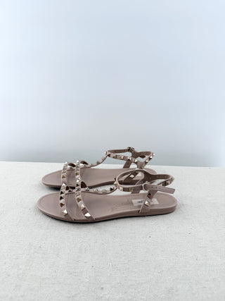 Valentino jelly rockstud sandals, 39