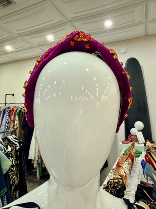 Lele Sadoughi velvet embellished headband
