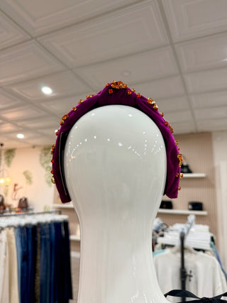 Lele Sadoughi velvet embellished headband