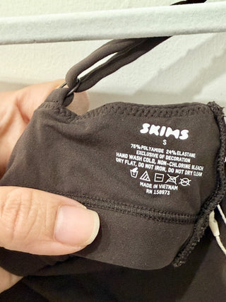 Skims Dark Brown Underwear Set, S