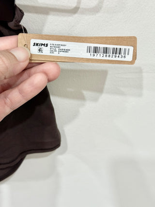 Skims Dark Brown Underwear Set, S