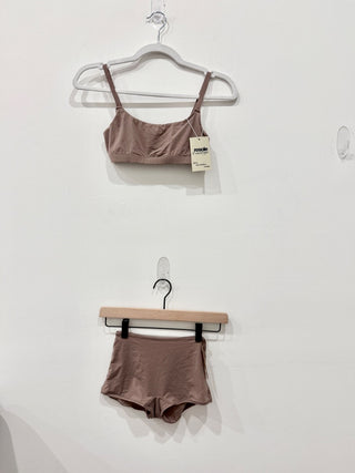 Skims Light Brown Underwear Set, S