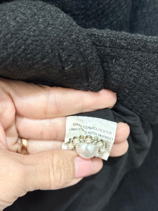 Superdown crop blazer with pearl embellishments, US 4