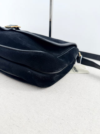 Saint Laurent sorbonne suede flap bag