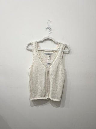 Boa crochet waistcoat vest, XS