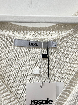 Boa crochet waistcoat vest, XS