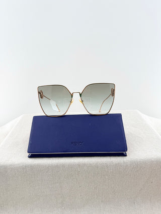 Fendi FF 0323 oversized metal sunglasses