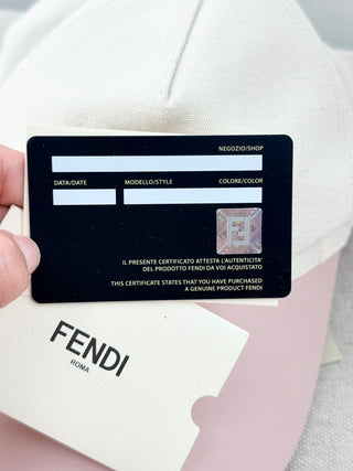 Fendi hat with vizor