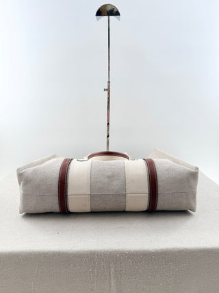 Chloe large woody linen tote bag