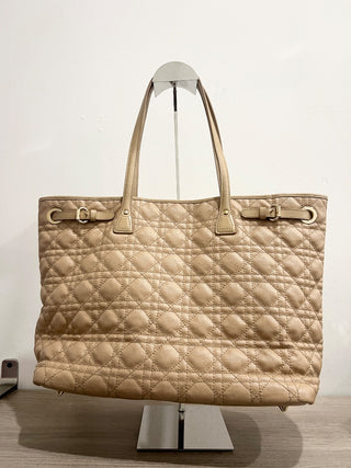 Dior coated canvas cannage tote bag