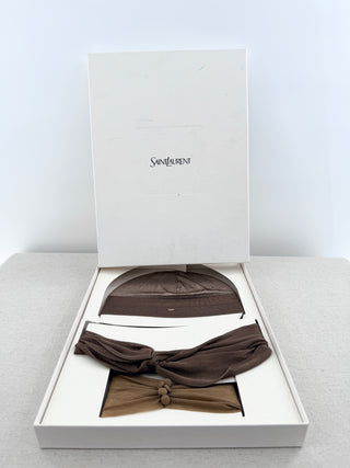 Saint Laurent beanie and head bands set