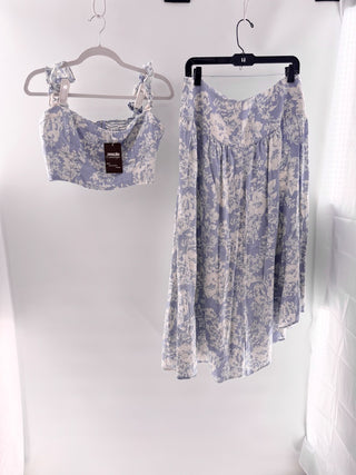 Reformation Candella Linen Two-Piece Skirt Set, 12