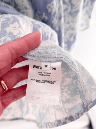 Reformation Candella Linen Two-Piece Skirt Set, 12
