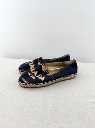 Prada espadrille logo shoes, 39.5