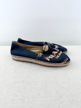 Prada espadrille logo shoes, 39.5