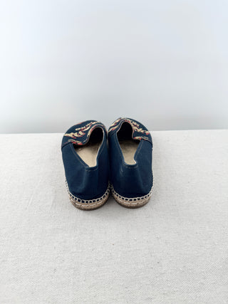 Prada espadrille logo shoes, 39.5