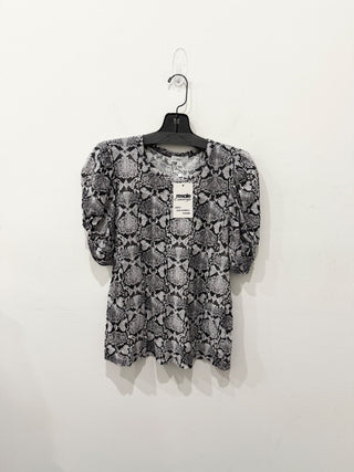 A.L.C. snake print short sleeve top, S