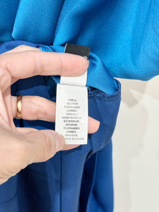 Diane von Furstenberg Blue Wrap Dress, 4