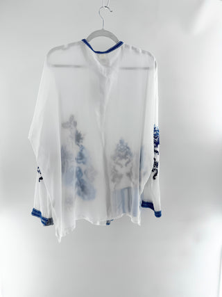 Johnny Was embroidered top blouse, XXL
