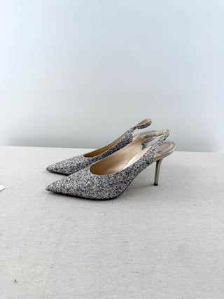 Jimmy Choo glitter slingback pumps, 40