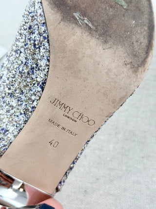 Jimmy Choo glitter slingback pumps, 40