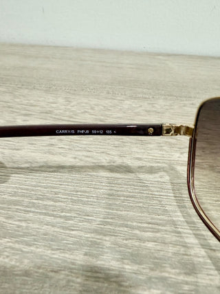 Jimmy Choo carry s metal and leather sunglasses