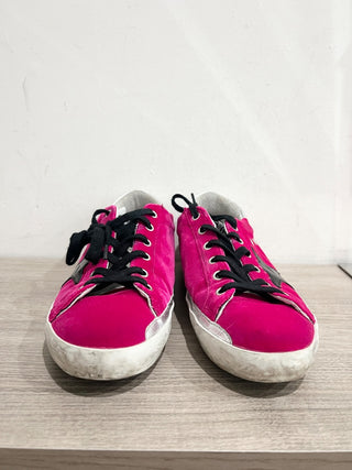 Golden Goose Superstar Low Top Comfort Sneakers Fuxia Velvet Black Star EU 39