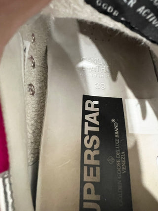 Golden Goose Superstar Low Top Comfort Sneakers Fuxia Velvet Black Star EU 39