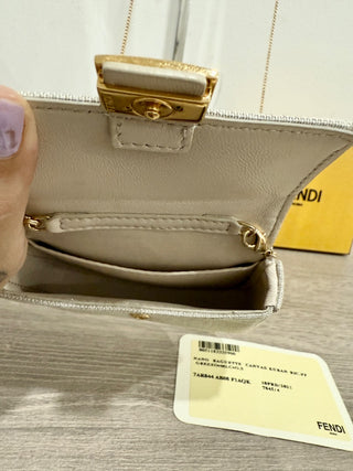 Fendi nano baguette bag colorful canvas